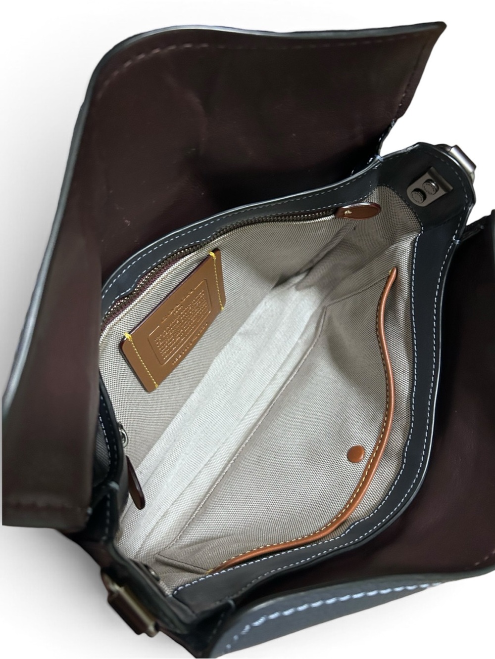 COACH 1941 Page 27 Pebble and Smooth Glovetanned Leather Shoulder Bag - Picture 11 of 14